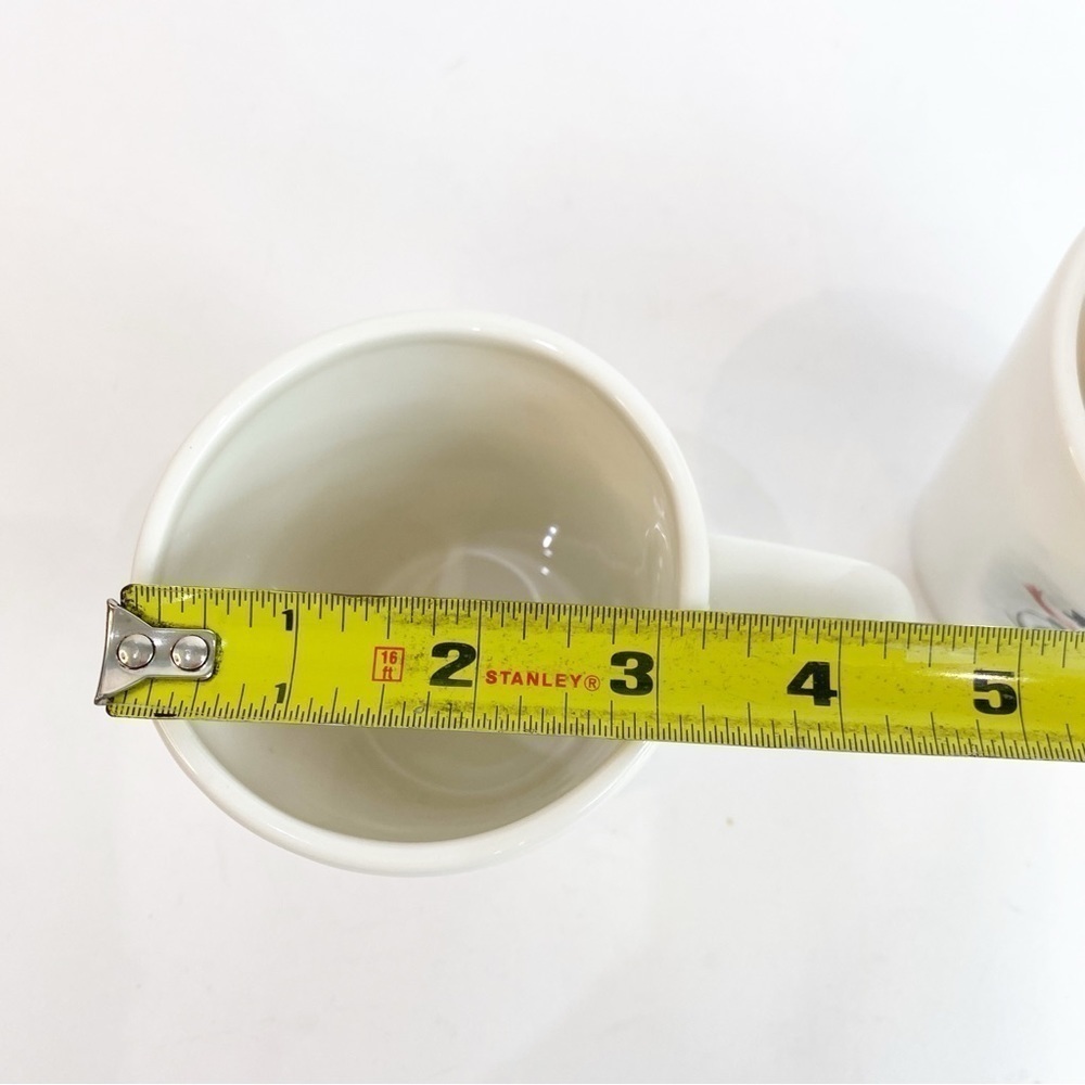 Retired Williams Sonoma Snowman Skiing Mugs~Set of 2 Christmas Winter Holiday - Picture 10 of 10